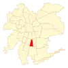 Map of San Ramón commune within Greater Santiago