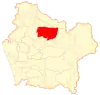 Map of Victoria commune in the La Araucanía Region