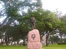 Confederate Monument in downtown park in Victoria