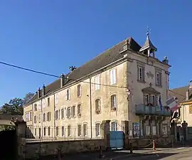 The town hall and school in Conflans-sur-Lanterne