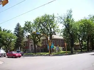 Connaught Public Library, corner of 13th Avenue and Elphinstone Street, opposite Connaught Public School