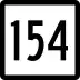 Route 154 marker