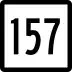 Route 157 marker