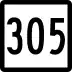 Route 305 marker