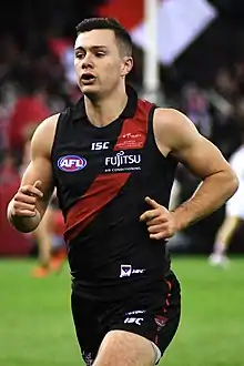 Conor McKenna former gaelic footballer playing for Essendon in 2018 is from Benburb