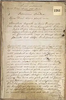 Image 5Constitution of 3 May, one of the first official state documents issued in both Polish and Lithuanian, Lithuanian edition (from Grand Duchy of Lithuania)