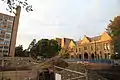 Construction works for the new Architecture Building in front of Old Pathology Building