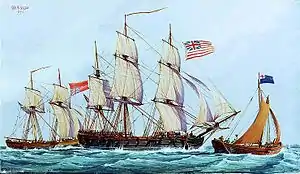 Image 5Continental ship Columbus with captured British brig Lord Lifford, 1776 (from Continental Navy)