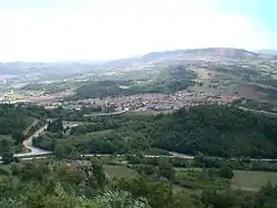 The new settlement, built after the 1980 earthquake.