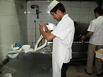 Hand-pulled noodle process