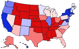 Map by state (after the 2020 election)