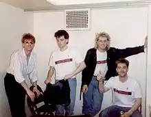 Cook Da Books backstage at DAR Constitution Hall, Washington D.C. 1985