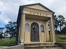 The Corban family mausoleum