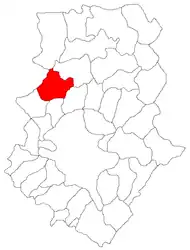 Location in Ilfov County