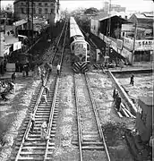 Railway workers on the San Martín Line (1969)