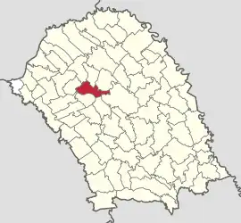 Location in Botoșani County