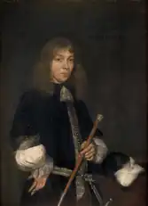 Portrait of Cornelis HrR Ridder de Graeff (1650-1678), painted by Gerard Terborch (1673)