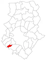 Location in Ilfov County