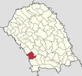 Location in Botoșani County