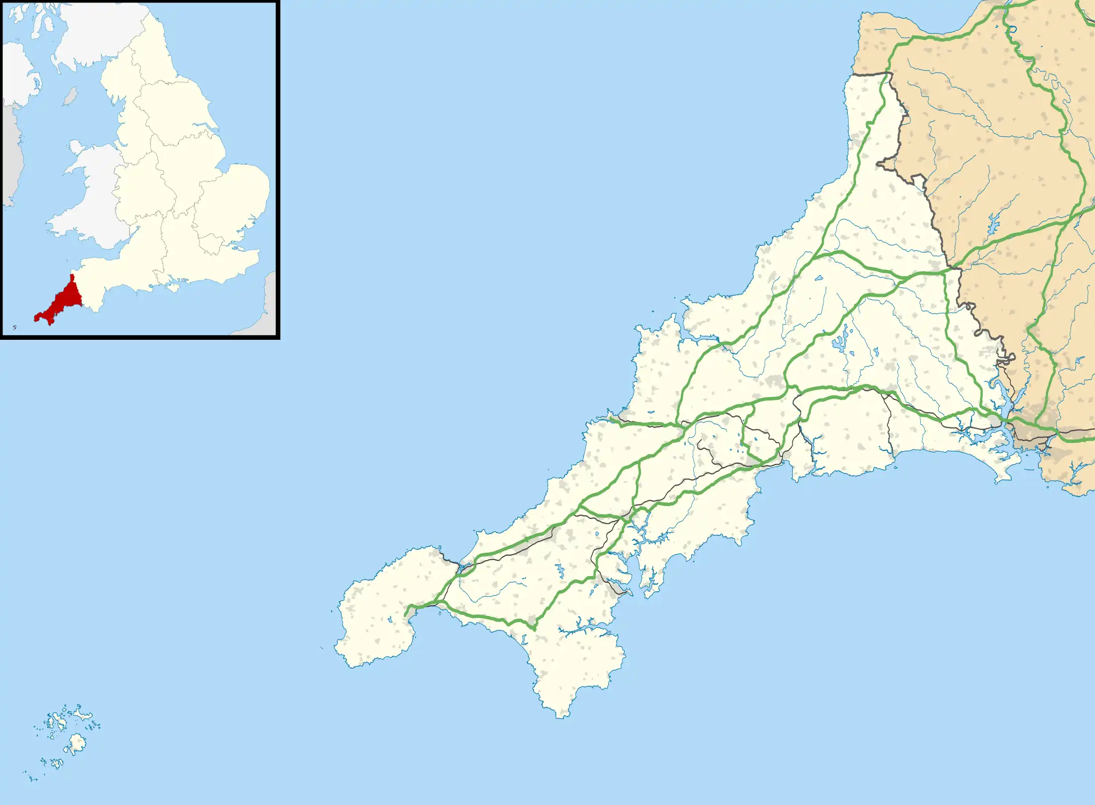 RAF Cleave is located in Cornwall