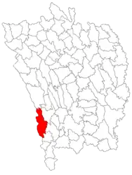 Location in Vaslui County