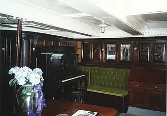 Coronet interior, showing original woodwork