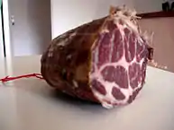 Coppa Spécialité Corse, a variety of capicola