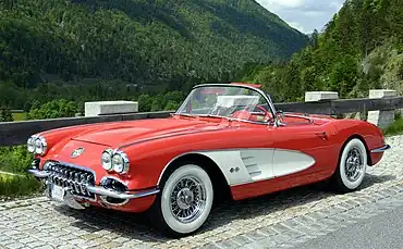 1958 Chevrolet Corvette.