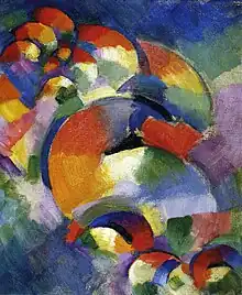 Image 52Morgan Russell, Cosmic Synchromy (1913–14), Synchromism (from History of painting)