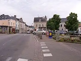 The centre of Cossé-le-Vivien