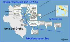 Timeline of the disaster
