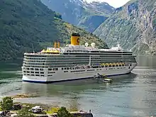 Costa Deliziosa in Geirangerfjord, Norway, 2011.