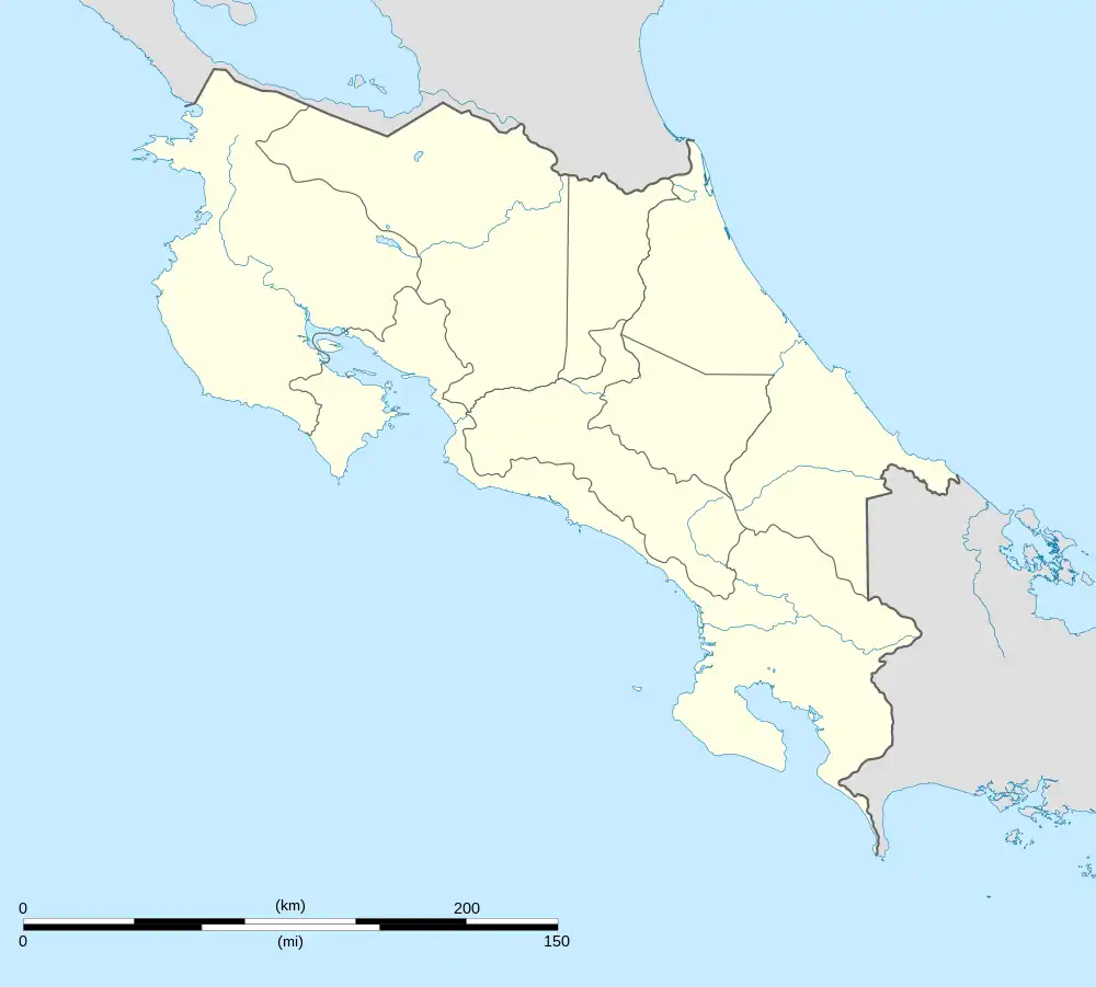 Monteverde canton location in Costa Rica