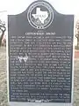 Cottonwood Spring Texas Historical Marker just north of Jean on the southern route.