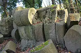 German Monument "Den Kameraden" from 1915, blasted in 1920.