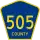 County Route 505 marker