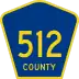 County Route 512 marker