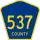 County Route 537 marker