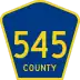 County Route 545 marker