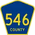 County Route 546 marker