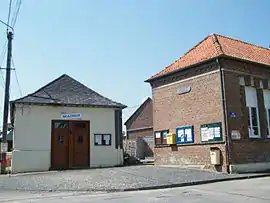 The town hall in Courcelles-au-Bois