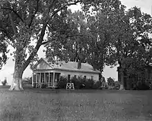 Historic photo of the Issaquena County Courthouse in Mayersville, Mississippi