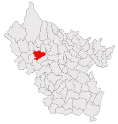 Location in Buzău County