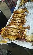 Fried crabs