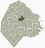 Location of Villa Crespo within Buenos Aires