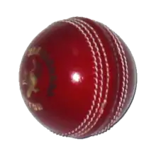 Image 10In men's cricket the ball must weigh between 5.5 and 5.75 ounces (155.9 and 163 g) and measure between 8.81 and 9 in (22.4 and 22.9 cm) in circumference. (from Laws of Cricket)