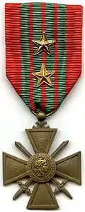 Croix de Guerre 1939–1945 with 3 palms