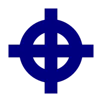 A Celtic wheel cross.