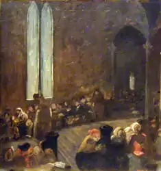 Crowd In Church by Mae Ethel Klinck