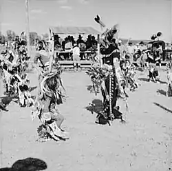 Image 39Dancers at Crow Fair in 1941 (from Montana)